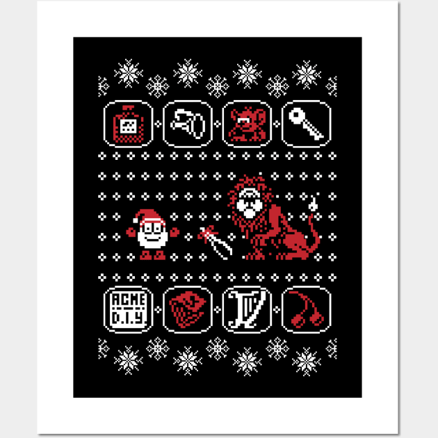 Dizzy Yolkfolk Ugly Christmas Sweater Wall Art by RetroReview